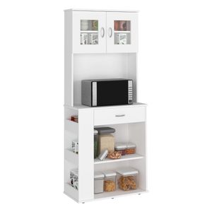Módulo Microondas Eddie, Blanco, con un cajón y cinco entrepaños ZF