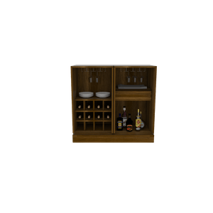 Bar Sienega, Cobre, con espacio para botellas y porta copas