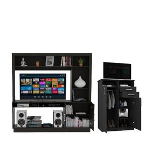Combo Habitación Guido, Rack de Tv + Closet