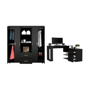 Combo Habitación Diamante, Closet + Escritorio