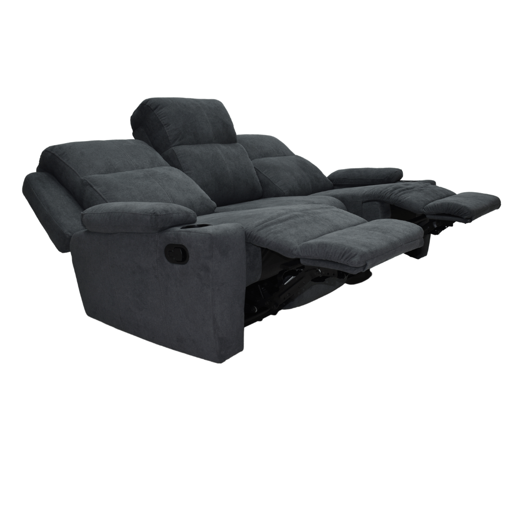 Sofa Reclinable 3 Ptos Mlla Tela