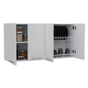 Gabinete Superior Nizki, Blanco Nevado, con cuatro puertas abatibles ZF