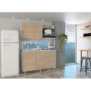 Cocina Integral Deneb, Beige y Blanco, sirve para mesón izquierdo