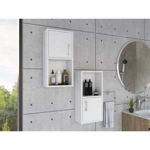 Gabinete de Baño Gael, Blanco, con puerta abatible x2