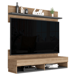 Panel TV Wall 2A RTA Miel + Plomo