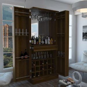 Bar Salvador, Cobre, con amplio espacio de almacenamiento y porta copas
