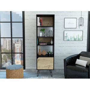 Biblioteca Anwar, Wengue y Café claro, con variedad de entrepaños
