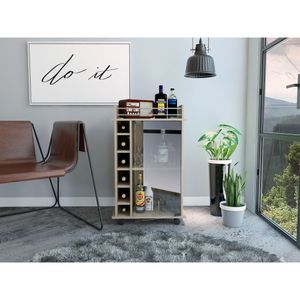 Bar Dukaty, Beige, con rodachines para su fácil desplazamiento