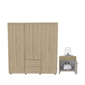 Combo Habitación Pavel, Closet + Mesa de Noche