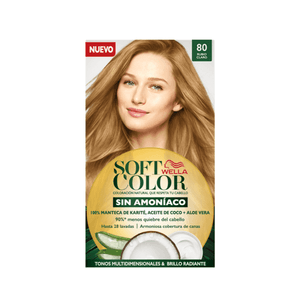 Soft Color Tintura Semi-Permanente Kit Rubio Claro 80