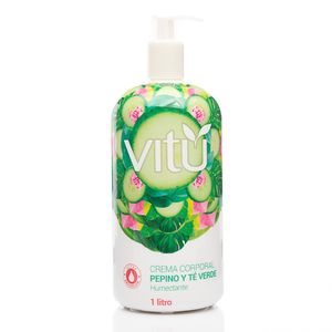 Crema Corporal  Vitú Pepino y té verde 1L