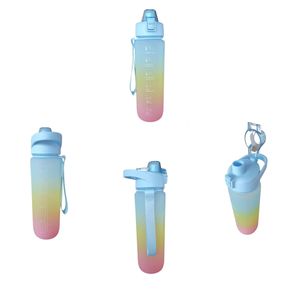 Termo Botella Para Bebidas Frias o Calientes De Colores Con sticker