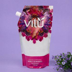 Loción Corporal Mora Y Almendras Vitú En Doypack