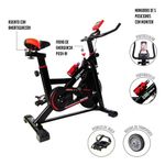 Bicicleta Estática Spinning De Cadena Con Rueda De 18 Kg K6 - Agaval