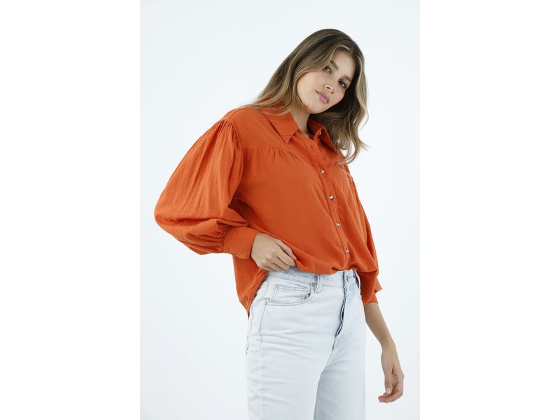 Camisa naranja sales mujer