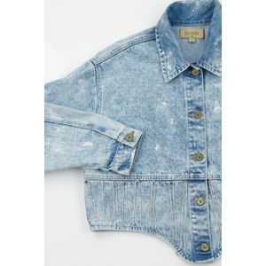 Chaqueta en denim azul para mujer