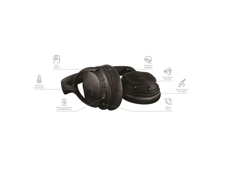 Audífonos Bluetooth Con Cancelación De Ruido, Aud-2550 Steren AUD-2550