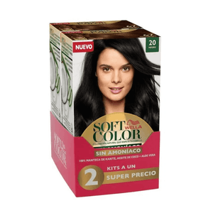 Softcolors Negro X 2 Tubos