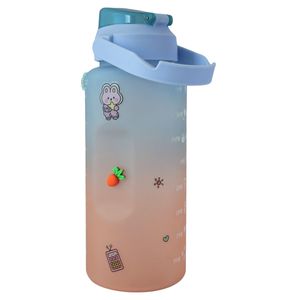 Termo Botella Para Bebidas Frias o Calientes De Colores Con sticker 2 Litros