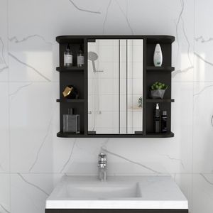 Gabinete Superior para Baño Naviera Bertolini Color Wengue