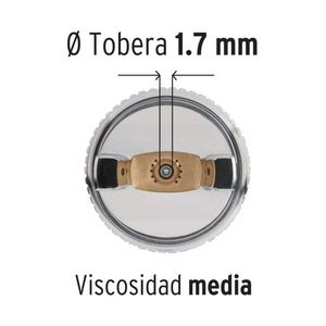 Pistola De Gravedad Baso Plastico 500Ml Truper