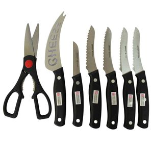 Combo De Cuchillos Antiadherentes De Acero Inoxidable 13 Piezas