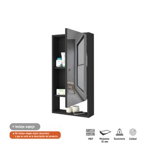 Gabinete Superior para Baño Cuta Bertolini Color Wengue