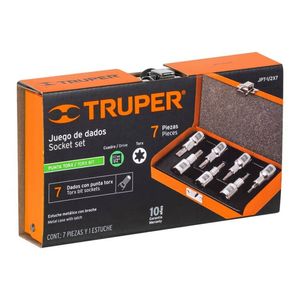 Juego De 7 Copas Puntas Torx Truper Mando De 1/2"