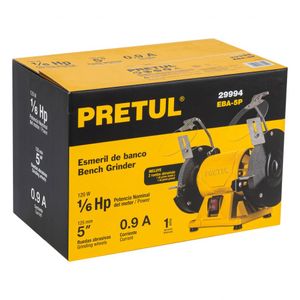 Esmeril De Banco 5" De 1/6 Hp Pretul