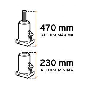 Gato Hidrau. Truper de  8 Toneladas Tipo Botella
