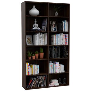 Biblioteca Taira, Caoba, con Amplio Espacio de Almacenamiento
