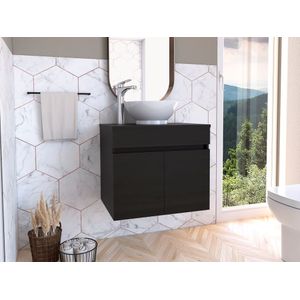 Mueble Lavamanos Delhi, Wengue, con dos puertas batientes