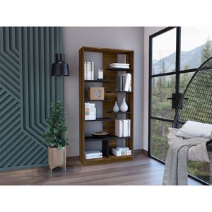 Biblioteca Clasic, Cobre y Wengue, con Diversidad de Entrepaños  ZF