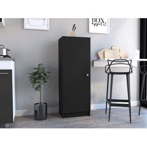 Alacena Nadir, Wengue, con Una Puerta y Amplio Espacio de Almacenamiento